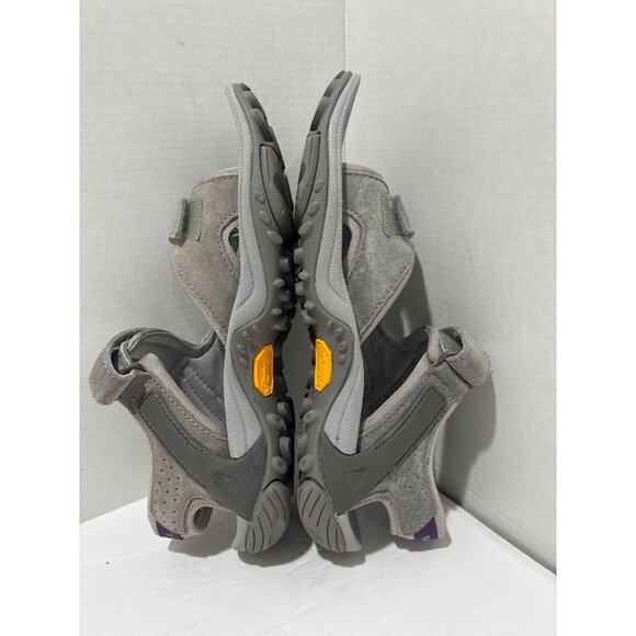 Merrell Sandals womens Kahuna 4 Strap hiking grey suede mesh vibram size 6 - Picture 4 of 6